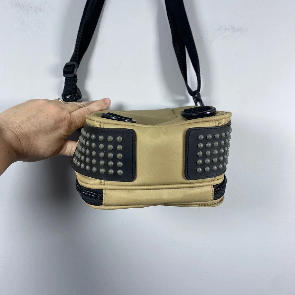 Unbranded Crossbody Messenger Bag Khaki Black Utility Techwear Hiking Gorpcore